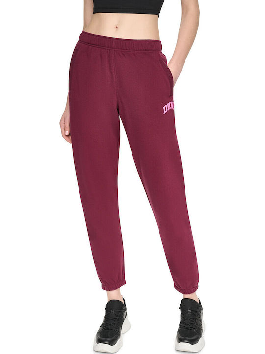 Jogger Sweatpants Fleece Burgundy