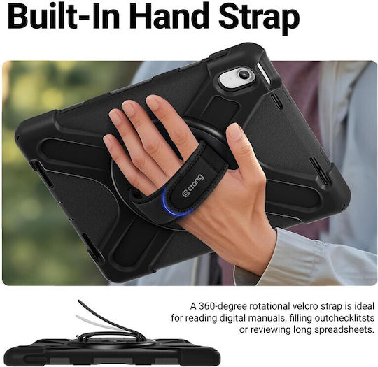 Crong Flip Cover Dauerhafte Schwarze (Galaxy Tab Active5 Pro)