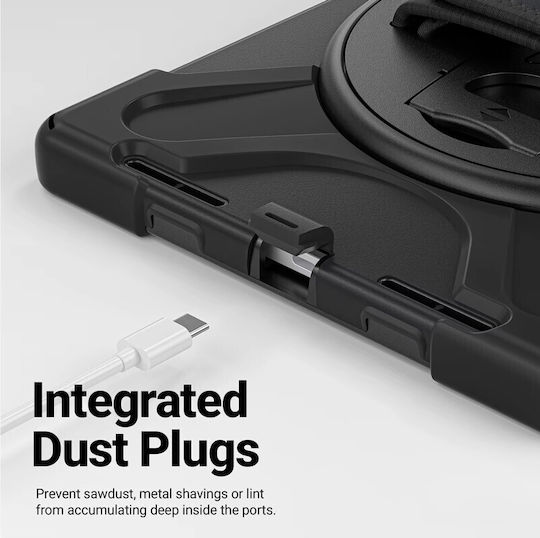 Crong Flip Cover Dauerhafte Schwarze (Galaxy Tab Active5 Pro)