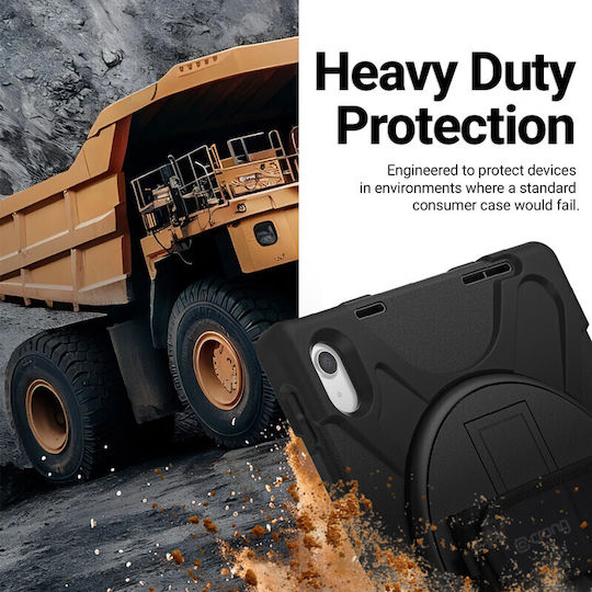 Crong Flip Cover Dauerhafte Schwarze (Galaxy Tab Active5 Pro)