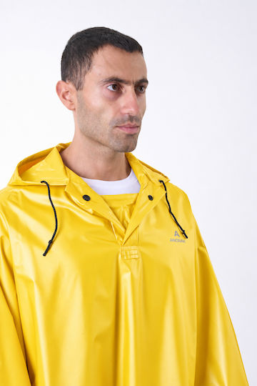 Anorak Jumper Wasserdichter und Winddichter Poncho Gelb