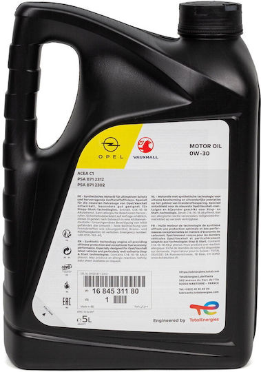 Opel Sintetic Ulei Auto 3pcs 0W-30 5lt
