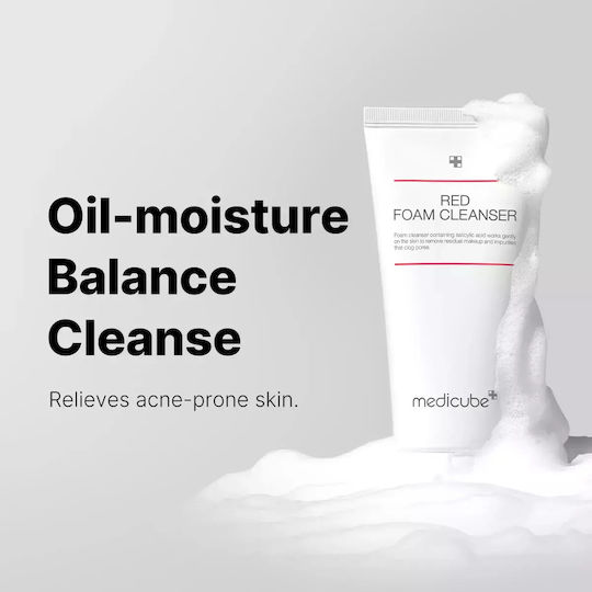 Medicube Red Purifying Face Cleansing Foam for Oil Control & Against Imperfections 120ml