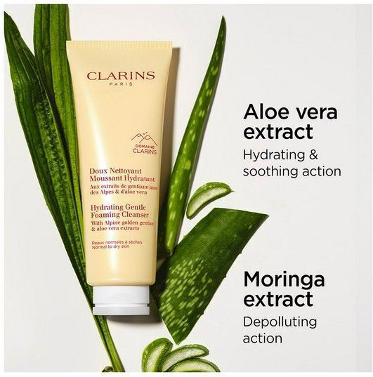 Clarins Gentle Moisturizing Facial Cleansing Foam With Moisturizing Action 125ml
