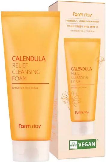 Farm Stay Calendula Relief Gesichtsreiniger Schaumstoff mit Beruhigender Wirkung 180ml