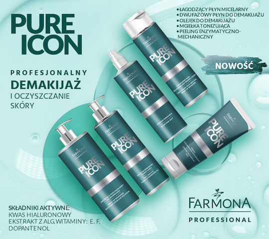 Farmona Pure Icon Micellar Water Facial Cleanser with Soothing and Oil Control Action 500ml