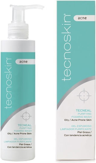 Tecnoskin Tecneal Spumă de Curățare a Feței pentru Controlul Sebumului și Împotriva Imperfecțiunilor 200ml