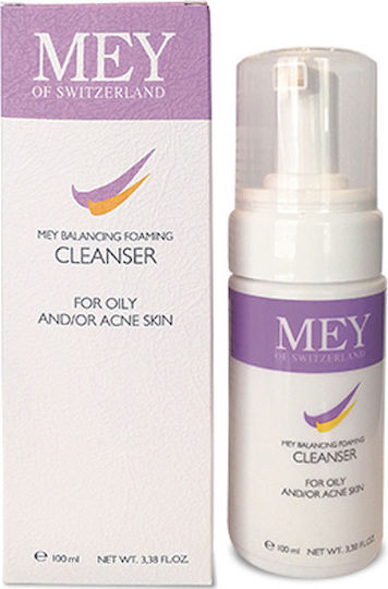 Mey Cleanser Pentru Ten Acneic/Gras Spumă de Curățare a Feței pentru Controlul Sebumului și Împotriva Imperfecțiunilor 100ml