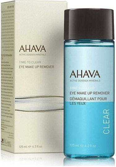 Ahava Time To Clear Eye Makeup Remover Υγρό Αφαίρεσης Αδιάβροχου Μακιγιάζ Ματιών 125ml