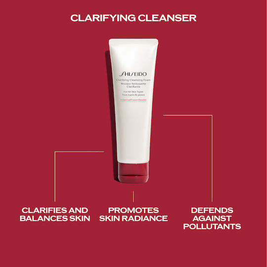 Shiseido Deep Cleansing Schaumstoff Für Fettige Und Unreine Haut Καθαριστικά Προσώπου mit Antioxidativ Und Beruhigung Wirkung 125ml