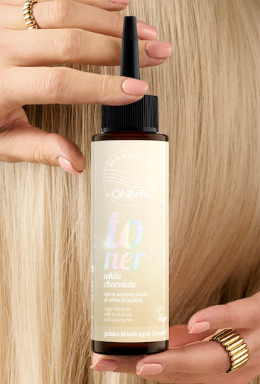 Hair Toner, Vegan, Ammonia- and Hydrogen Peroxide-Free, White Chocolate, Golden Tone & Shine, 100ml