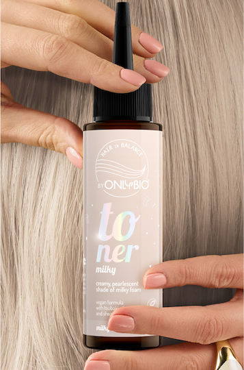 Hair Toner, Vegan, Ammonia & Hydrogen Peroxide Free, Milky, Creamy Pearl Shade, 100ml