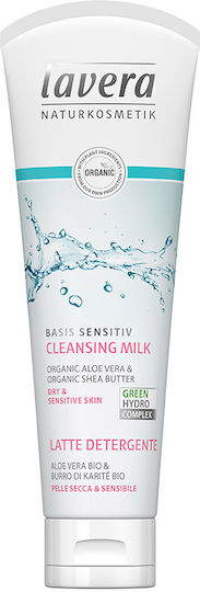 Lavera Basis Sensitiv Cleansing Milk 2 in 1 Facial Makeup Remover 125ml