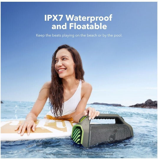 Soundcore Boom 2 Plus New Version Αδιάβροχο Ηχείο Bluetooth 140W με Διάρκεια Μπαταρίας έως 20 ώρες Πράσινο