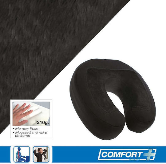Sumex Car Pillow Anatomic / Orthopedic Neck Support Pillow Memory Foam RK19026 27 x 27 x 9cm Black in Black Color 0025020