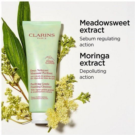 Clarins Gentle Purifying Αφρός Καθαρισμού Προσώπου για Έλεγχο λιπαρότητας 125ml
