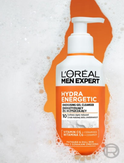 L'Oreal Paris Men Expert Hydra Energetic Facial Cleansing Gel for Men for Brightening 260ml