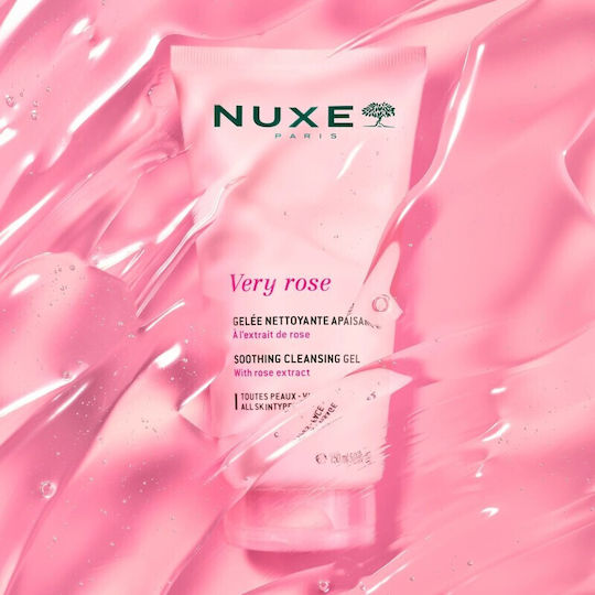 Nuxe Very Rose Facial Cleansing Gel with Soothing & Moisturizing Action 150ml