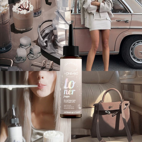 Hair Toner, Vegan, Ammonia & Hydrogen Peroxide Free, Frappe, Cool Blonde/Beige Shade, 100ml