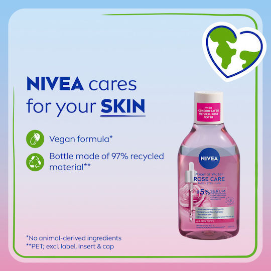 Nivea Micellair Мицеларна Вода Премахване На Грим Лице 400мл
