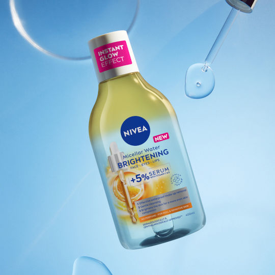 Nivea Nivea Illuminating Micellar Wasser Für Make-up-Entferner Gesicht Augen & Lippen Für Aufhellung 400ml