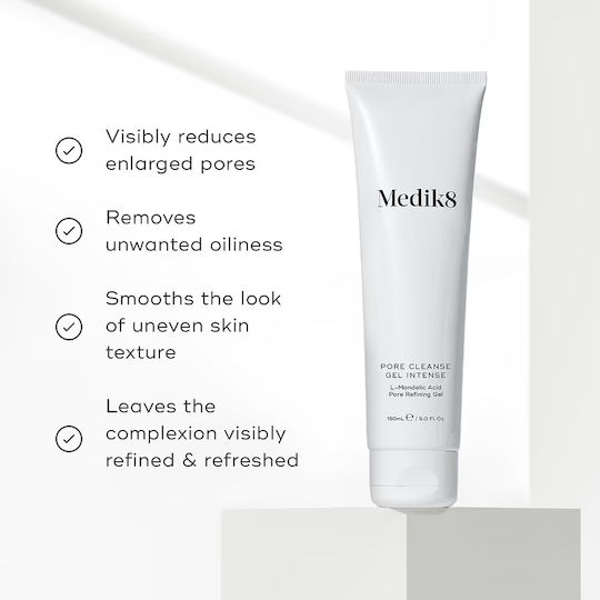 Medik8 Pore Cleanse Gel Intense Gesichtsreiniger für Kontrolle der Fettigkeit & Gegen Unvollkommenheiten 150ml