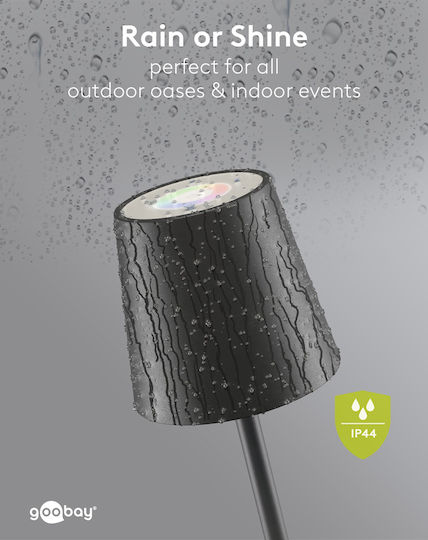 Goobay Lampadar cu LED Înălțime 122 cm cu Lumină RGBW 220 lm Negru