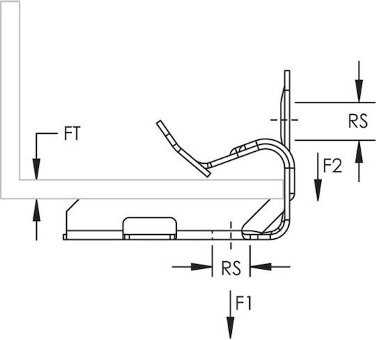 Erico Em912 Spring Clamp Lower Mount 14 20mm 170070