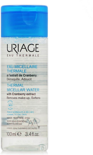 Uriage Thermal Micellar Water Facial and Eye Makeup Remover with Moisturizing and Oil Control Action 100ml