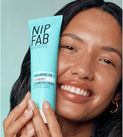Nip+Fab Hyaluronic Fix Extreme4 2% Facial Cleansing Cream with Moisturizing & Soothing Action 150ml