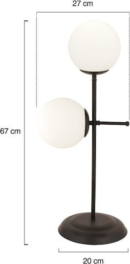 HomeMarkt Decorative Lamp with Socket for Bulb E14 Black