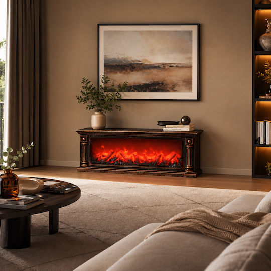 ForHome Decorative Fireplace Lamp 80x13x26cm