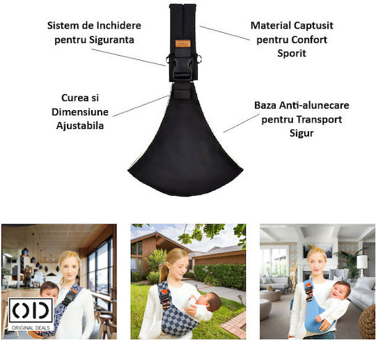 Marsupiu Italic Negru cu Greutate Maximă 20kg