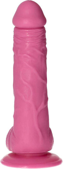 Toyz4lovers Realistisches Dildo mit Hoden und Saugnapf Fuchsie 28cm