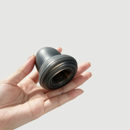 Elastische Penisverlängerung aus Silikon mit Rippen Flexible Ribbed Silicone Penis Sleeve 15,6 cm Schwarz