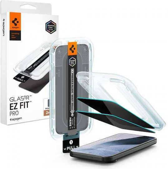 Spigen Glastr Ez Fit Pro Privacy Screen Protector Google Pixel 11 Pro 10 Pro Tempered Glass Full Adhesive 2-pack Agl11481