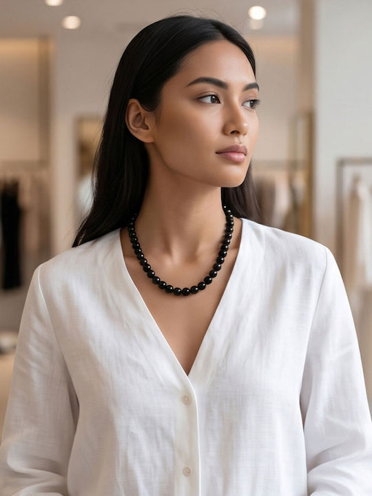 Touch Колие с Черни Перли 16 564 Black