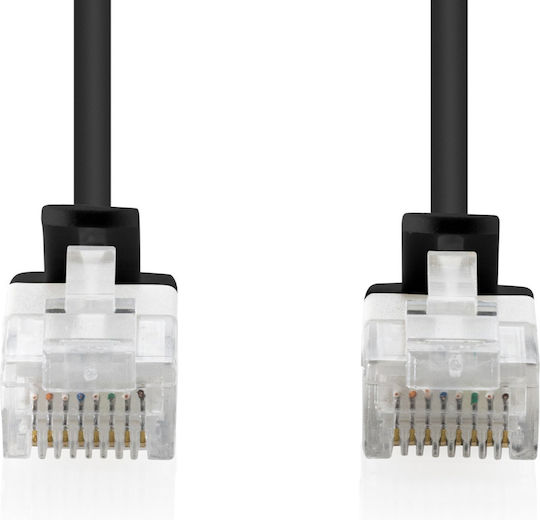 Digitus U/UTP Cat.6 (Gigabit) Ethernet Мрежов Кабел 0.3 m Черен
