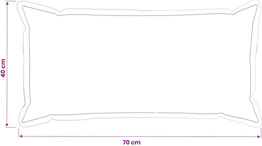 vidaXL Μαξιλάρι Καναπέ Houten Ανθρακί 40x70εκ.