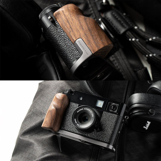 Smallrig L-shaped Quick-release Mount Plate Wooden Handle Fujifilm X Half Charcoal Silver 5394