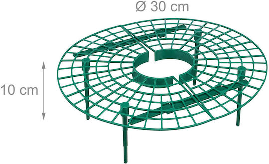 Relaxdays Strawberry Baskets Set 10 Dark Green