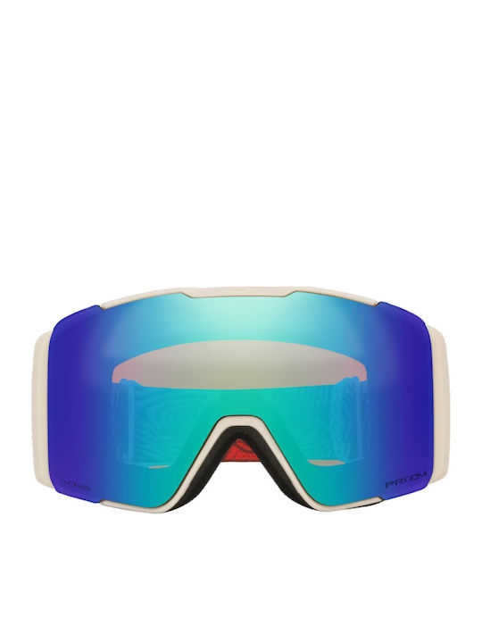 Oakley Snow Ochelari de Schi și Snowboard pentru Adulți Bej cu Lentilă Gri