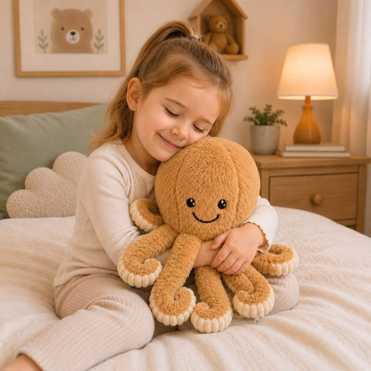 Lean Toys Плюшена играчка Октопод 50 см