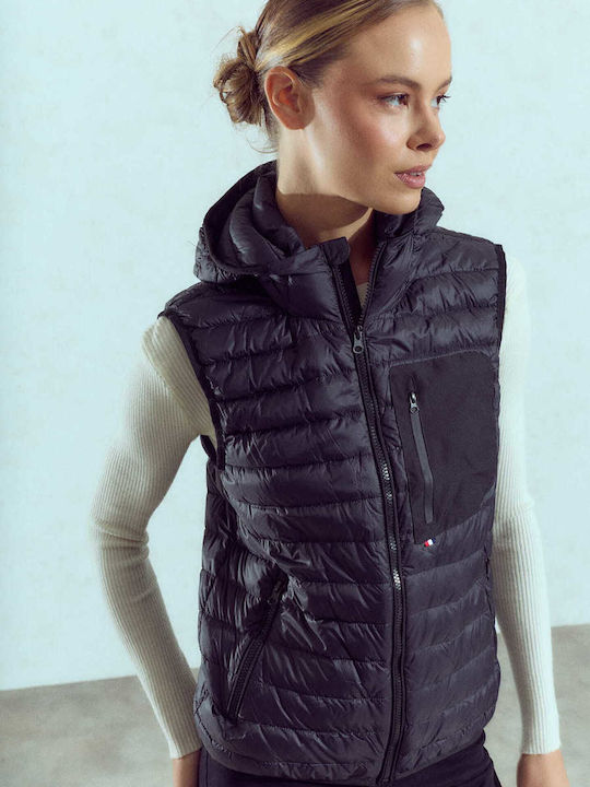 Women's Jacket with Removable Inner Vest Loose Fit Light Grey