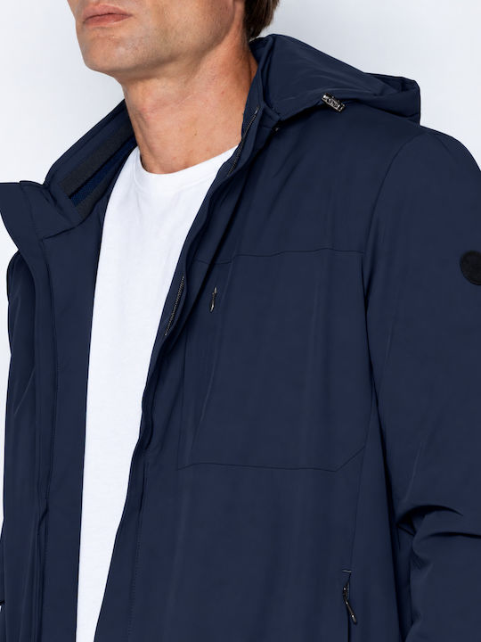 Blaue Jacke