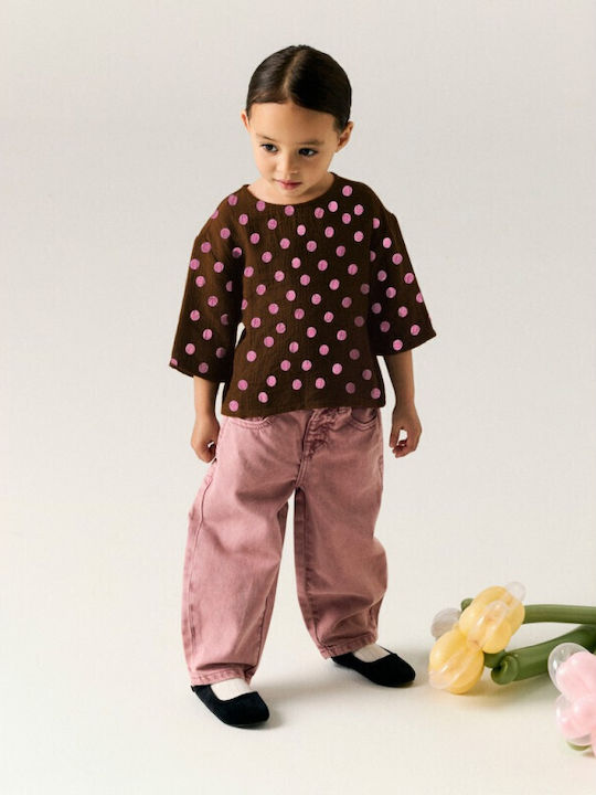 Kids' Pink Jeans Trousers