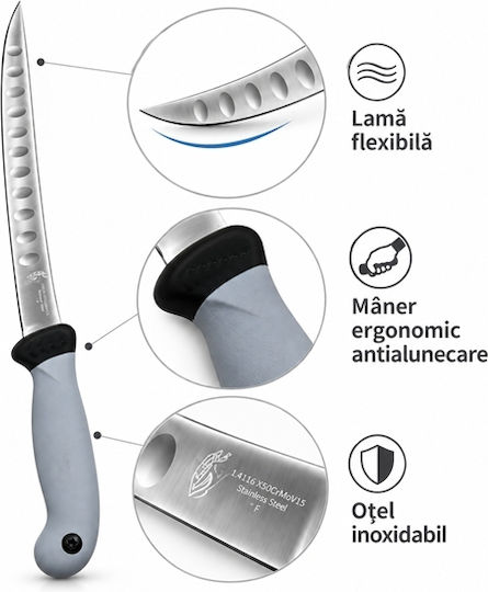 Cuțite de Filetat din Oțel Inoxidabil 29 cm 3 bucăți