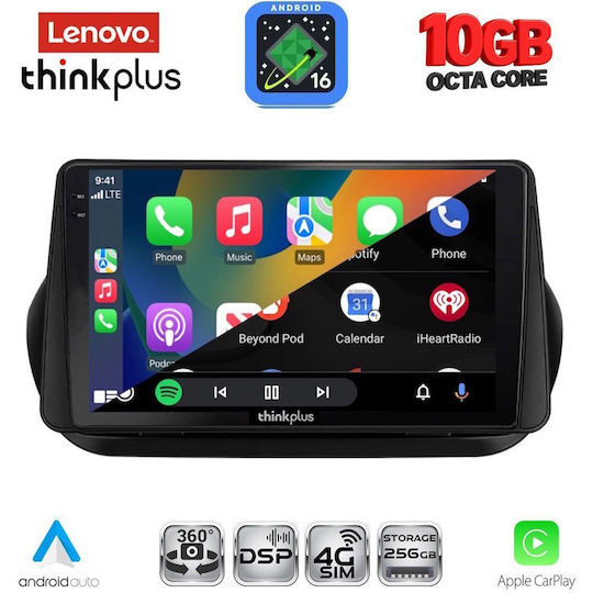 Lenovo Car Audio System for BMW X2 / X6 2008-2018 (Bluetooth/USB/WiFi/GPS/Apple-Carplay/Android-Auto) with 9" Touch Screen