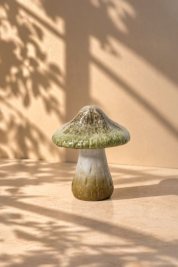 Керамична Гъба С Глазура 8.4x7.9x9.5cm Зелена Kaemingk