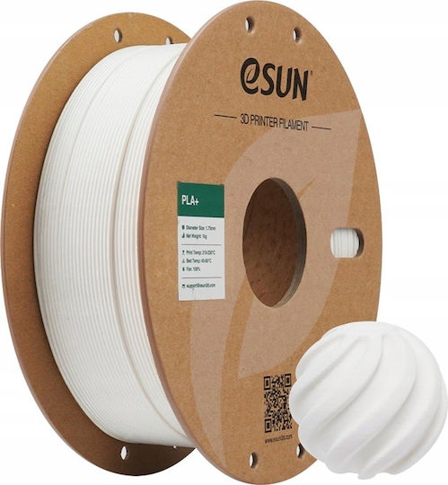 Esun Filament PLA+ Pentru Imprimantă 3D 1,75 mm Alb Lăptos 1 kg